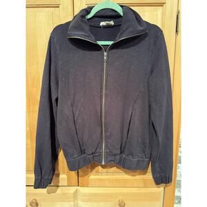 Synergy Organic Cotton Black Zip Up